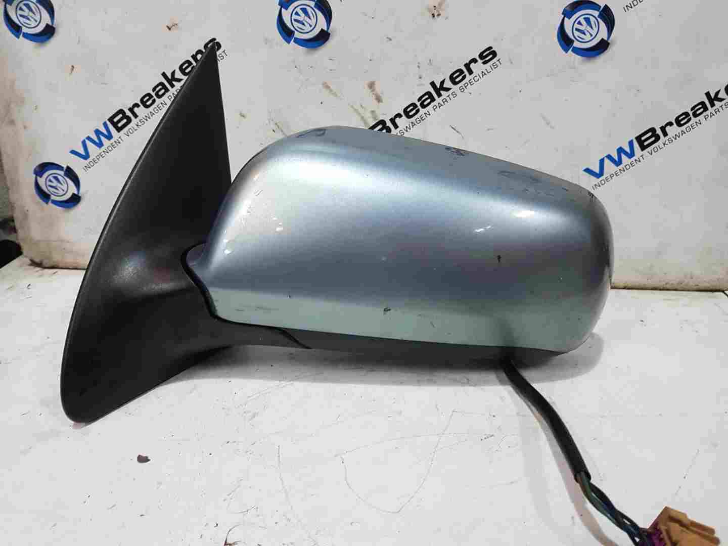 Skoda Fabia MK1 1999-2009 Passenger NSF Wing Mirror Stone Grey MET F7u 2004