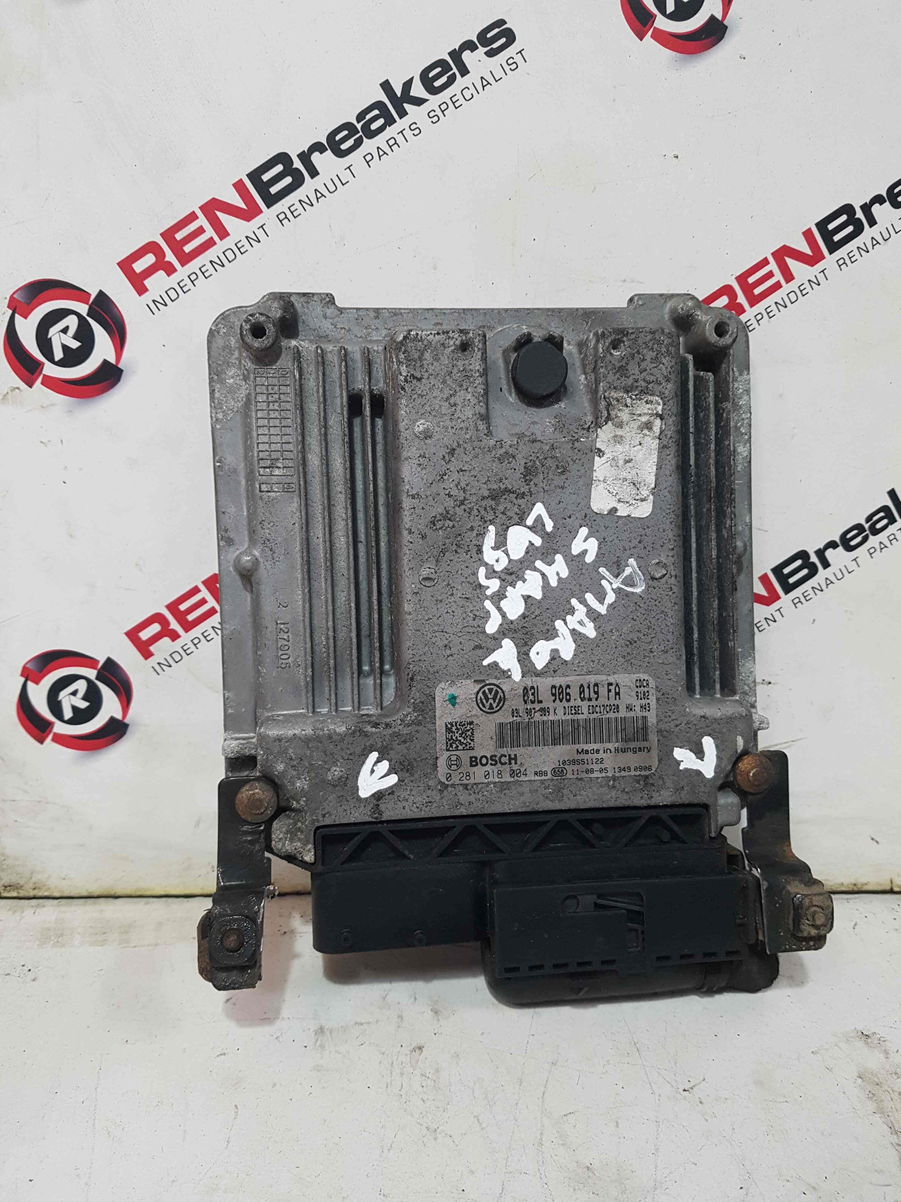 Volkswagen Amarok 2010-2018 2.0 TDI Manual Engine Control Unit ECU   03L906019FA