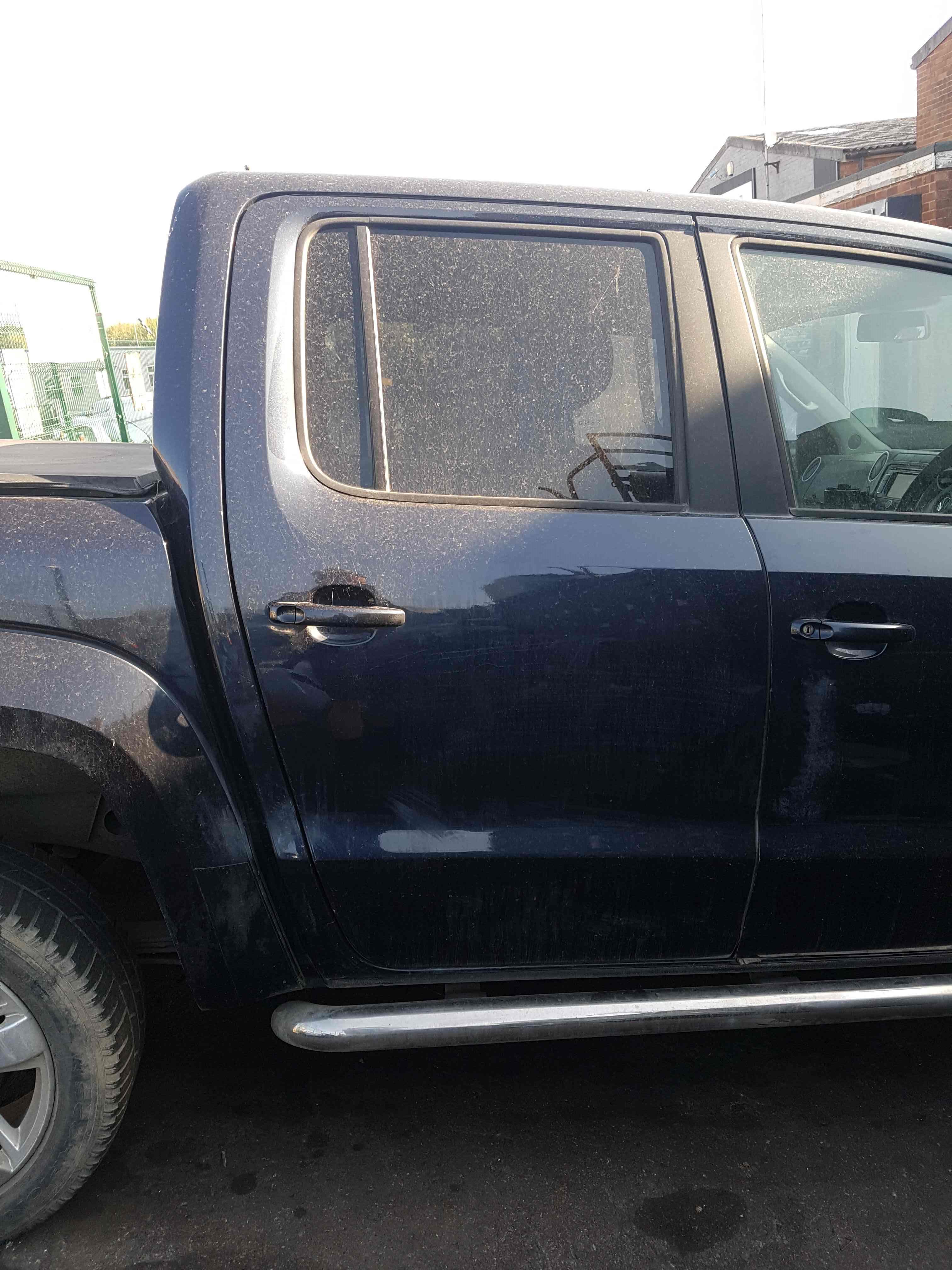 Volkswagen Amarok 2010-2018 Drivers OSR Rear Door Blue Lt5u T5u