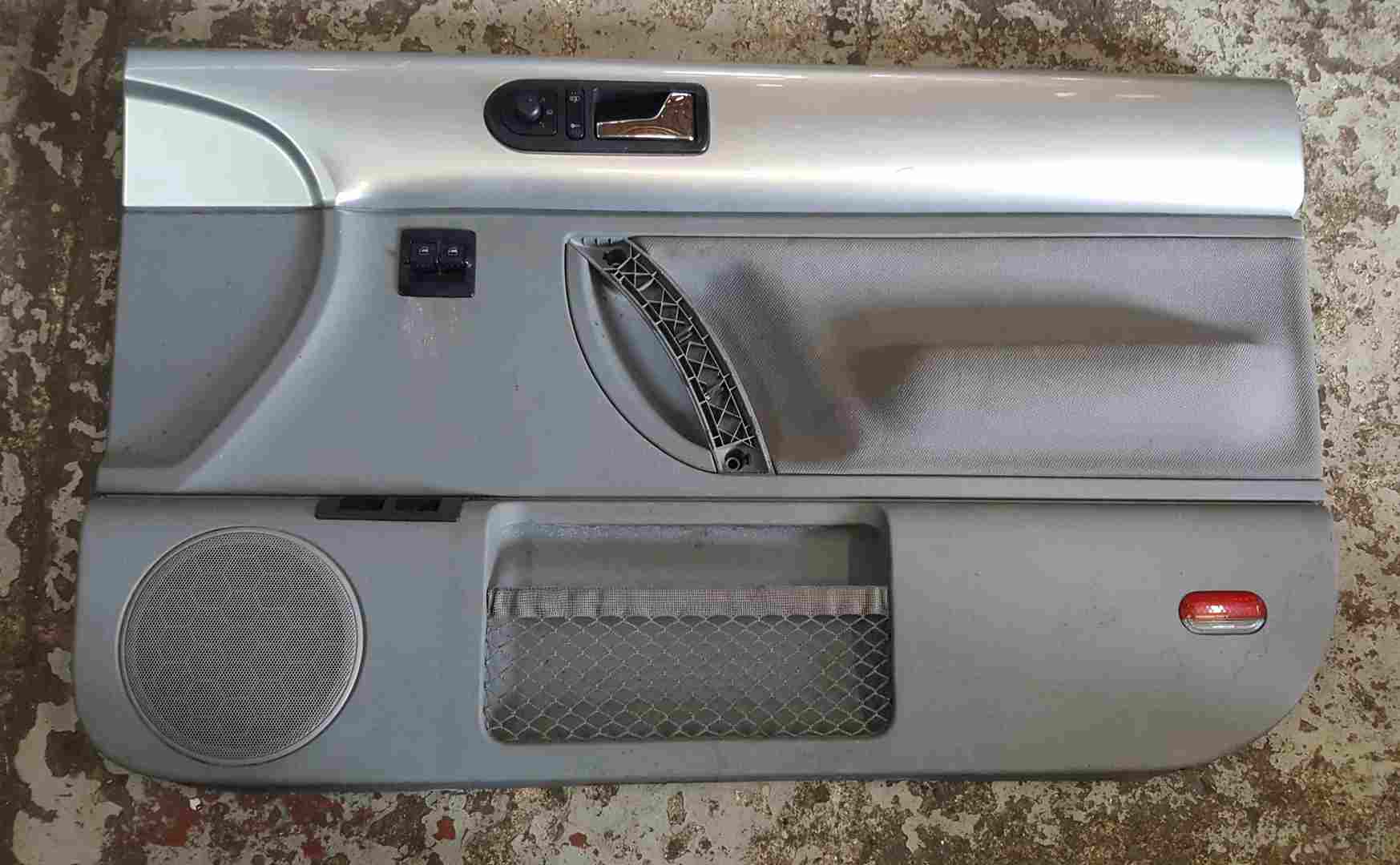 Volkswagen Beetle 1998-2006 Drivers OSF Front Door Card Silver Top