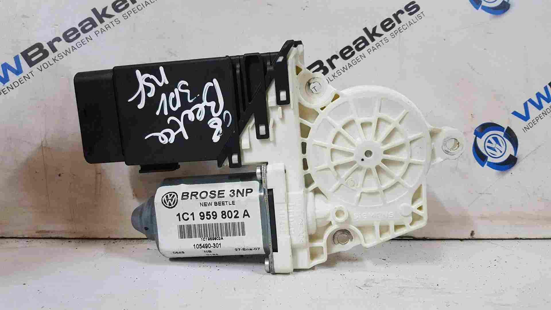 Volkswagen Beetle 1998-2006 Passenger NSF Front Window Motor 1C1959802a