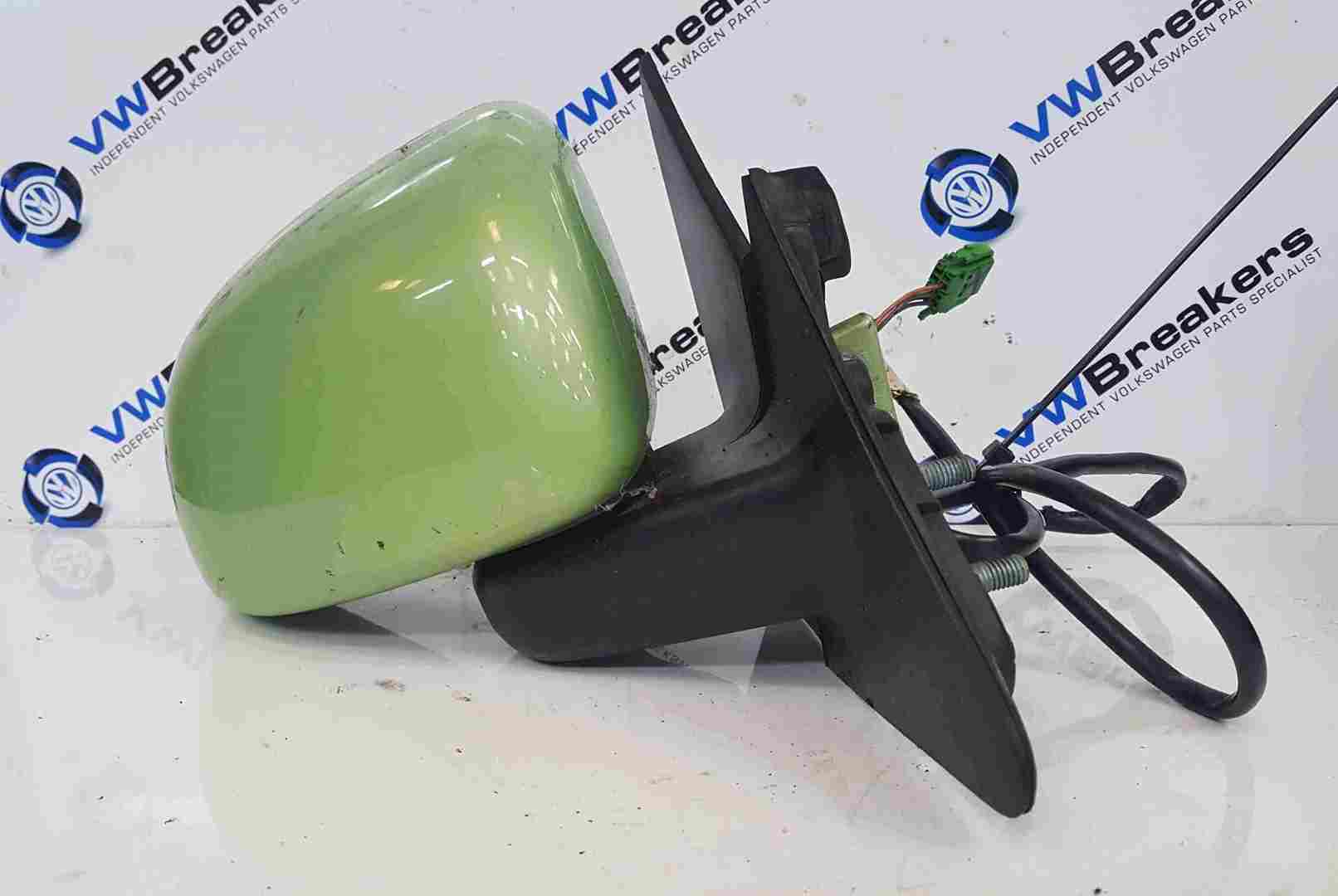Volkswagen Beetle 1999-2006 Drivers OS Wing Mirror Green LG6V