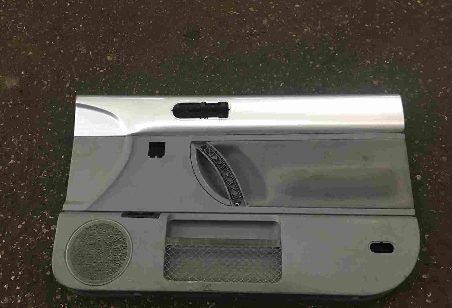 Volkswagen Beetle 1999-2006 Drivers OSF Front Door Card Silver Trim 1C0867134