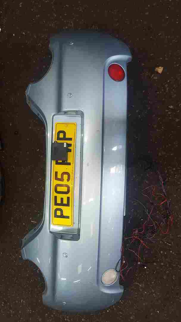 Volkswagen Beetle 2000-2006 Rear Bumper Blue Lb5q With Parking Sensors + Module