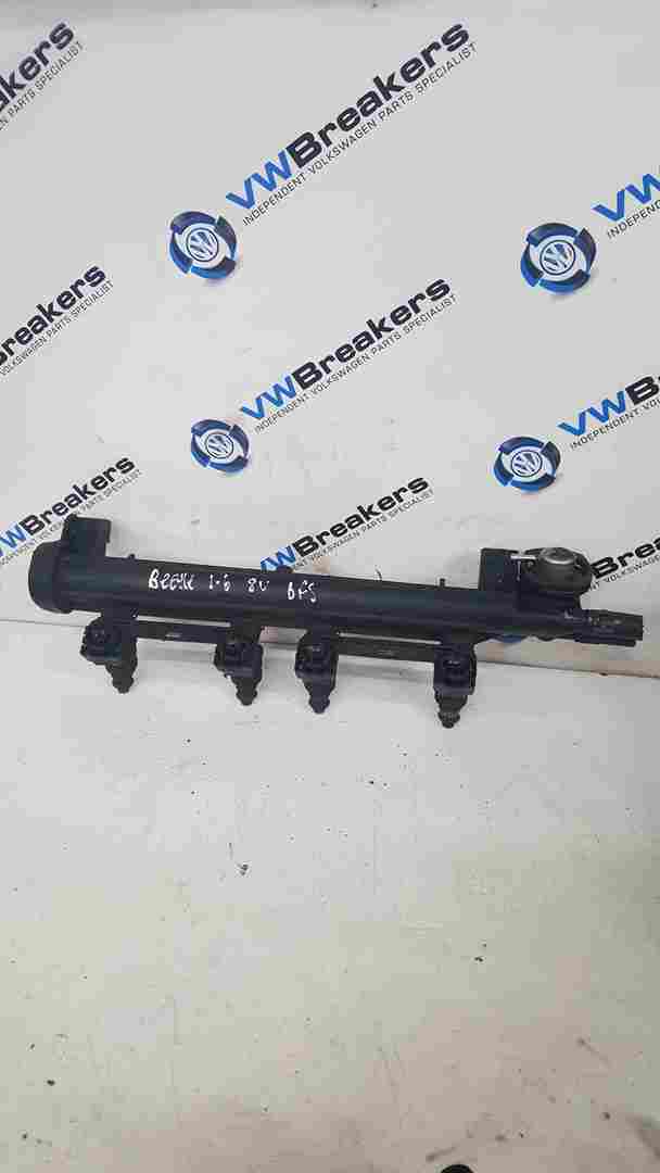 Volkswagen Beetle 2002-2011 1.6 8V Fuel Injectors X4 + Rail 06A133317a