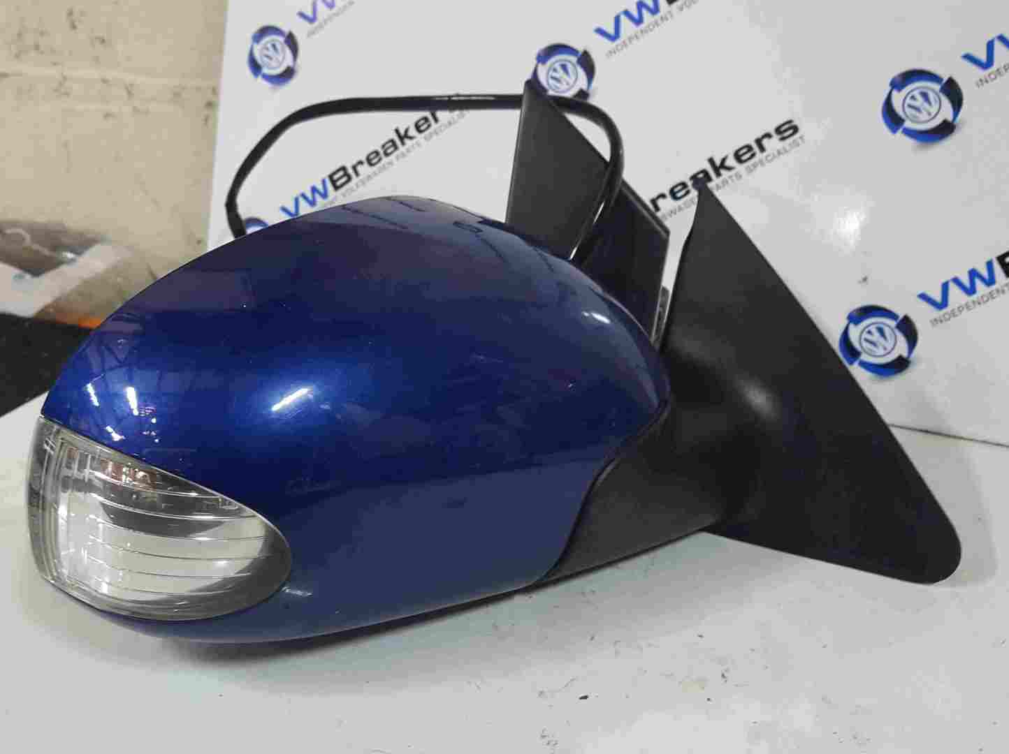 Volkswagen Beetle 2006-2011 Drivers OS Wing Mirror Blue LC5J