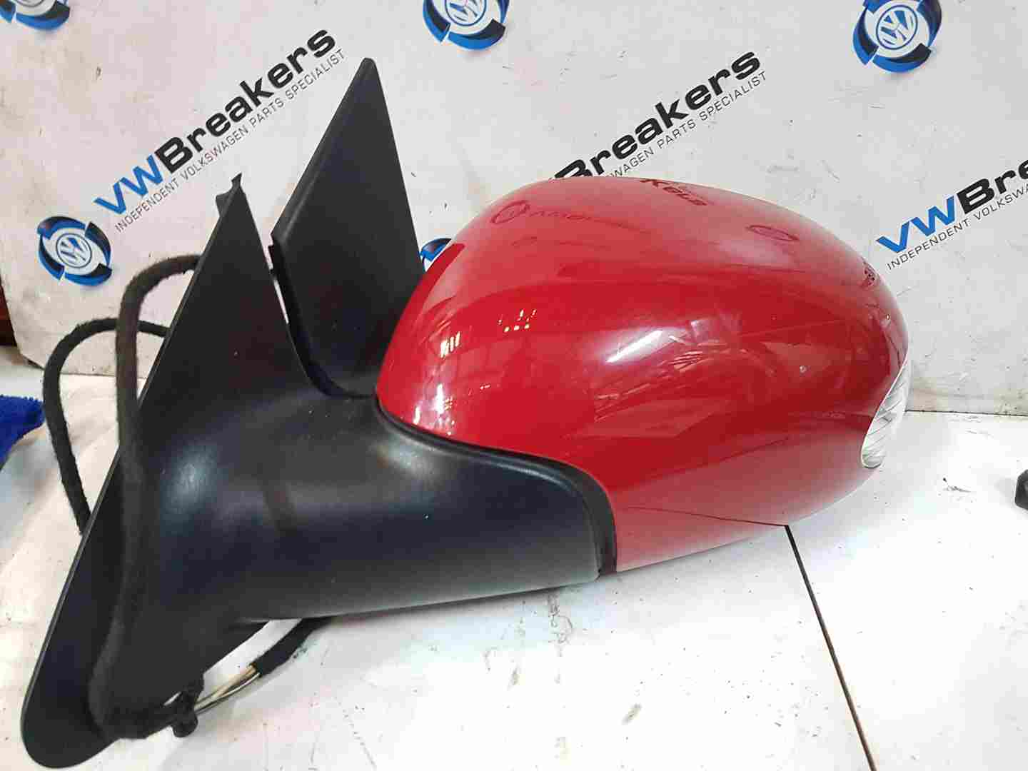 Volkswagen Beetle 2006-2011 Passenger Ns Wing Mirror RED La3h NSF