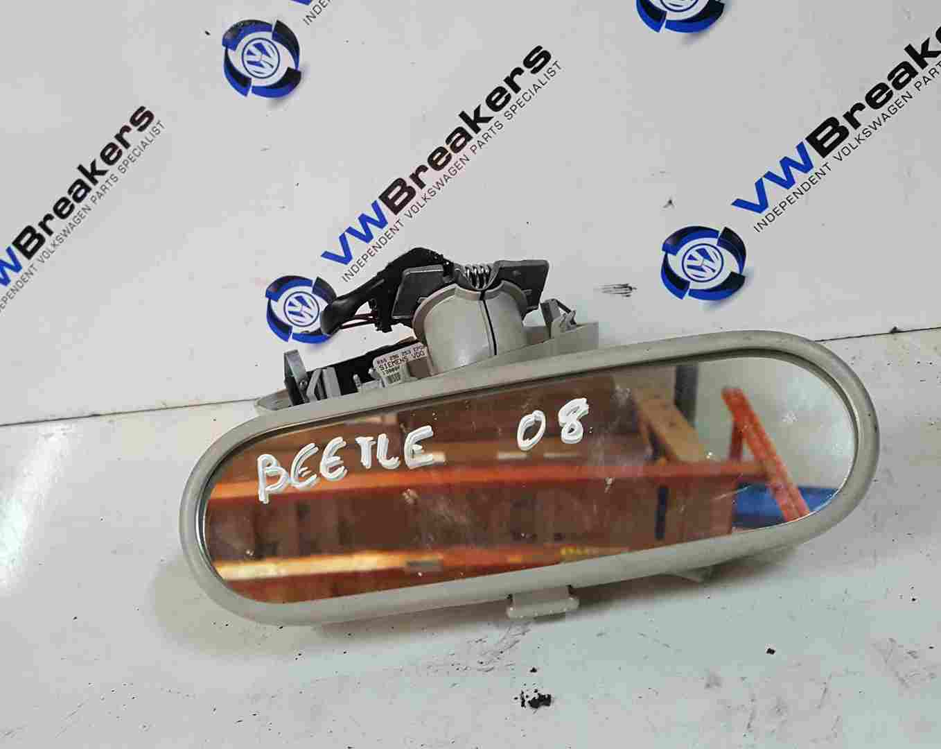 Volkswagen Beetle 2006-2011 Rear View Mirror + Under Light