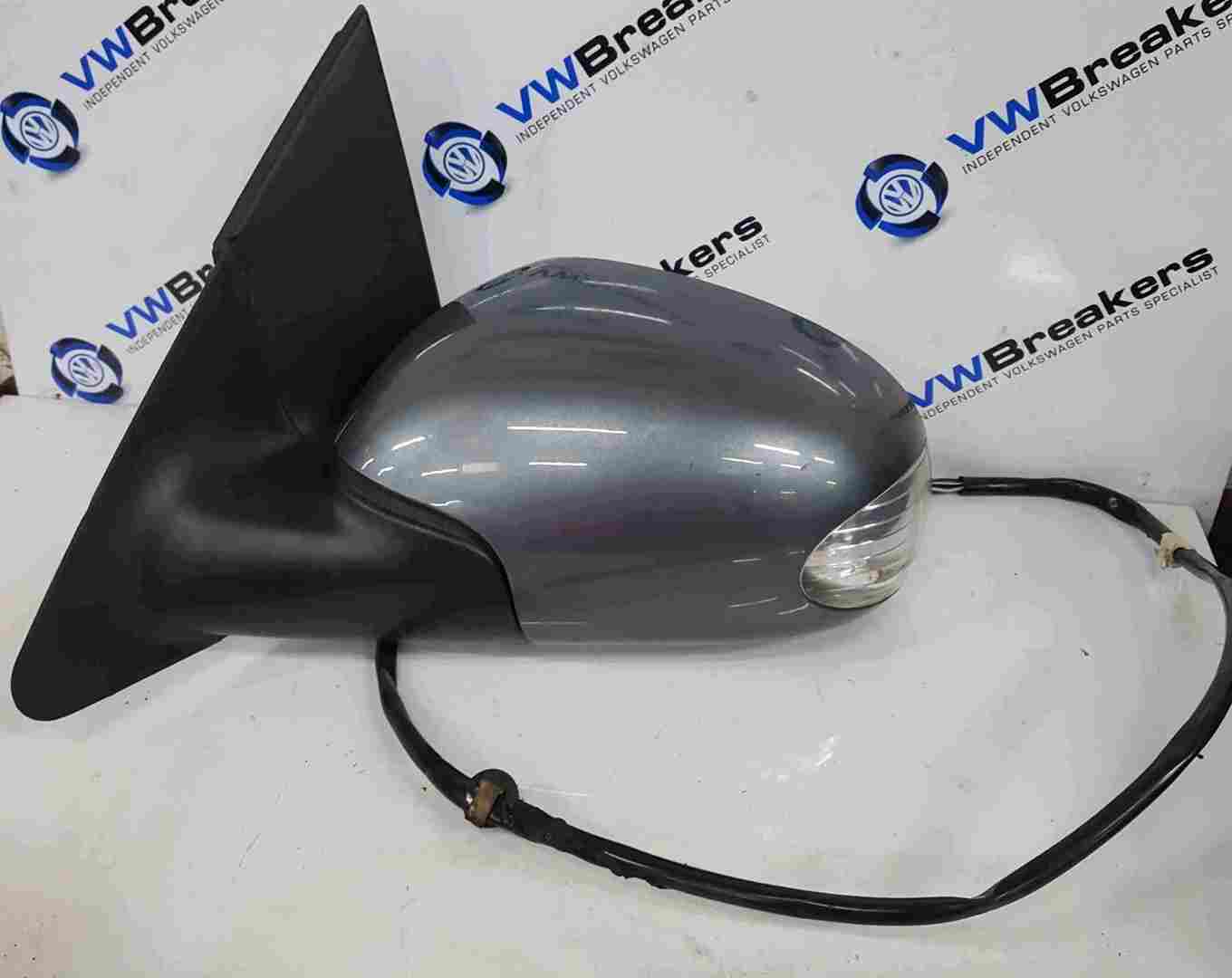 Volkswagen Beetle Convertible 1999-2006 Passenger NS Wing Mirror Grey LD7X