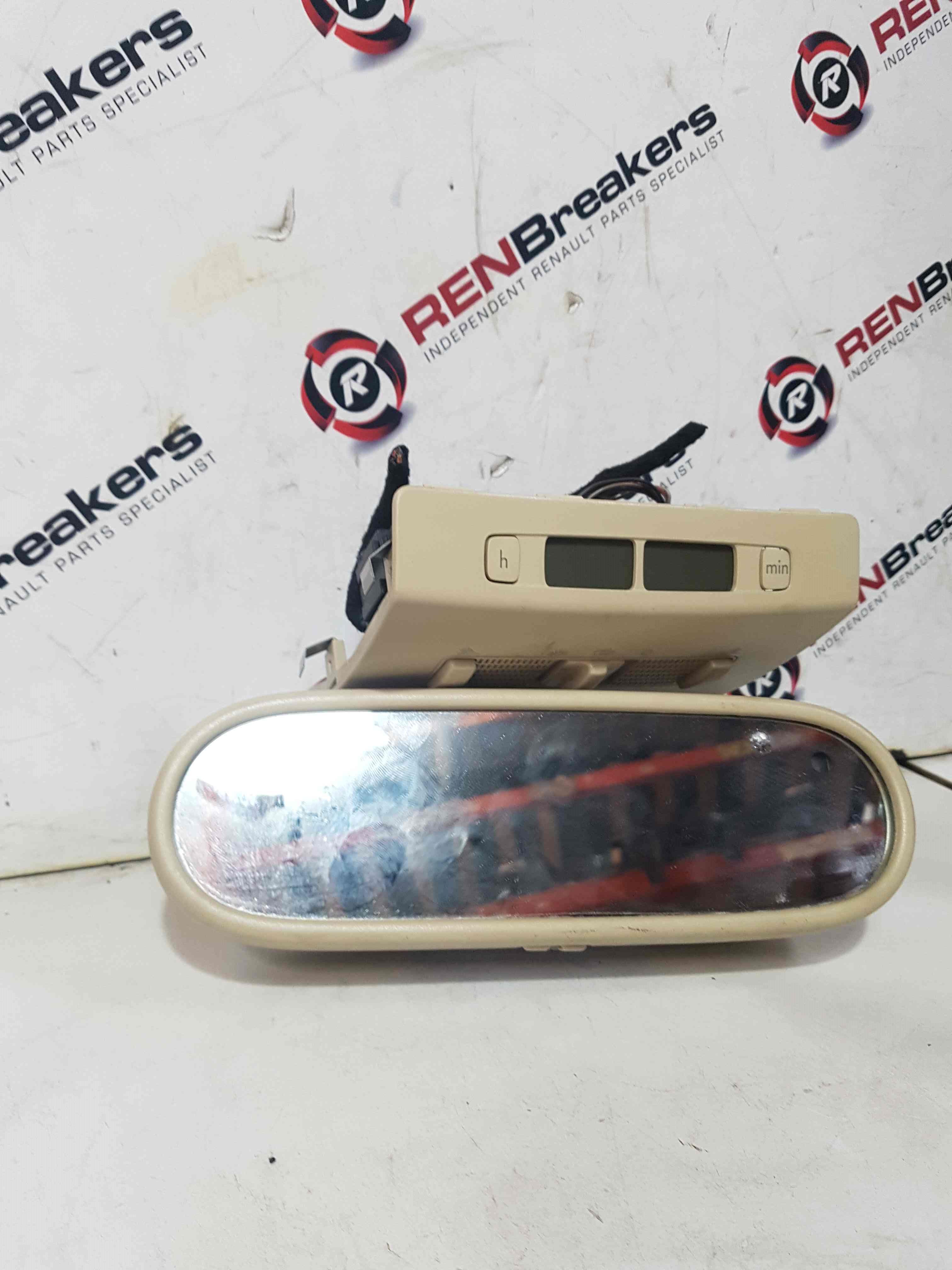 Volkswagen Beetle Convertible 2002-2006 Beige Rear View Mirror+ Light Clock