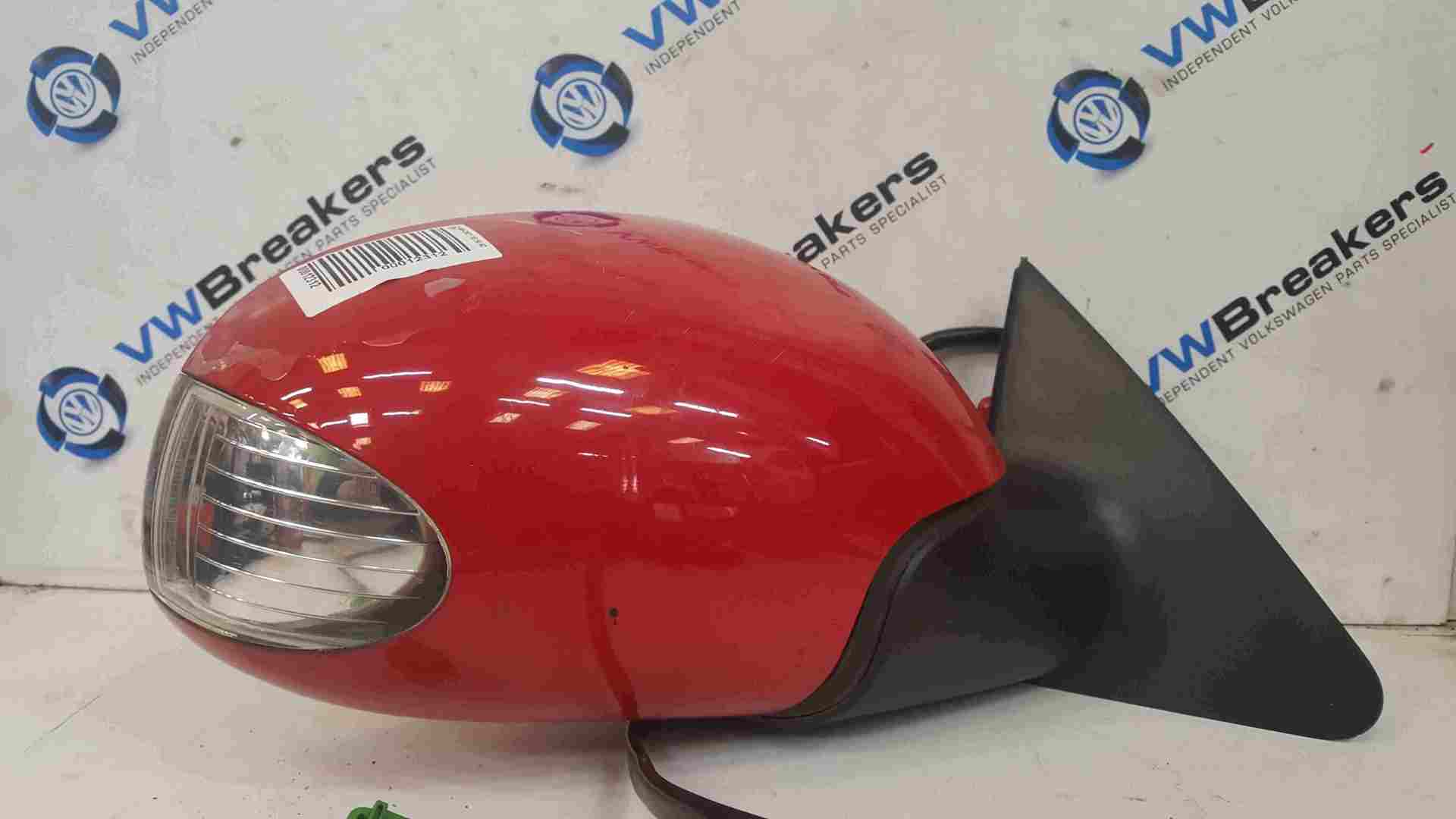 Volkswagen Beetle Convertible 2002-2006 Drivers OS Wing Mirror Red LG3L