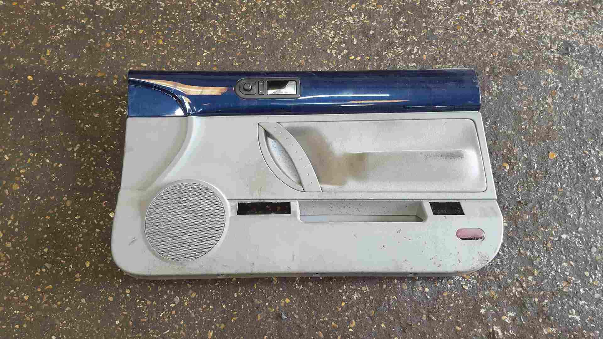 Volkswagen Beetle Convertible 2002-2006 Drivers OSF Front Door Card Blue