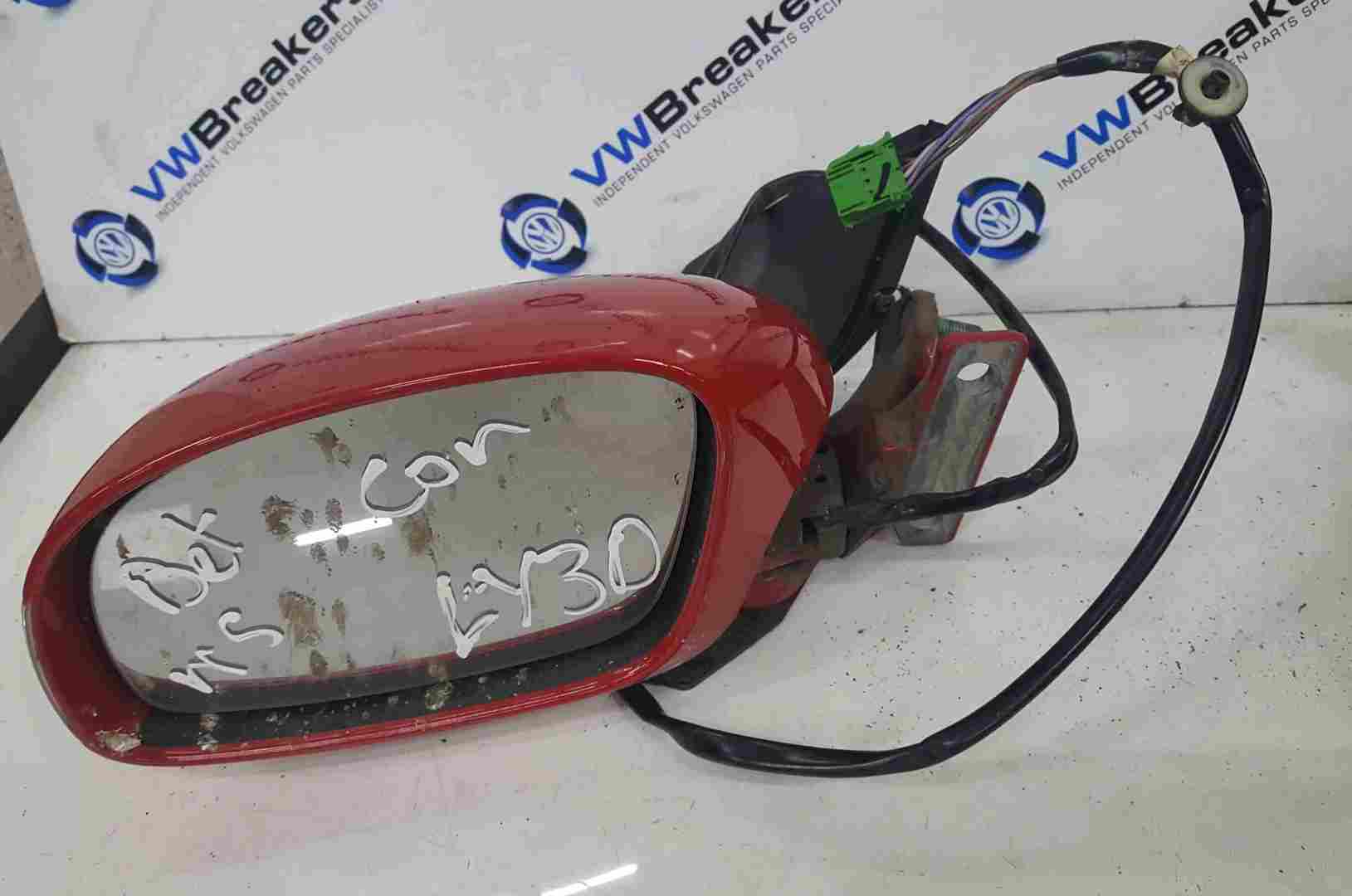 Volkswagen Beetle Convertible 2002-2006 Passenger NS Wing Mirror Red LY3D