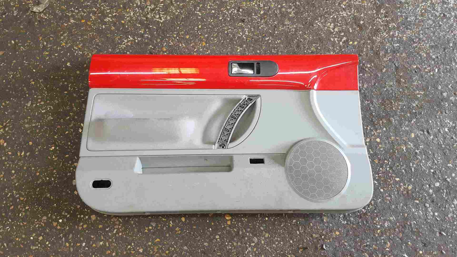 Volkswagen Beetle Convertible 2002-2006 Passenger NSF Front Door Card Red