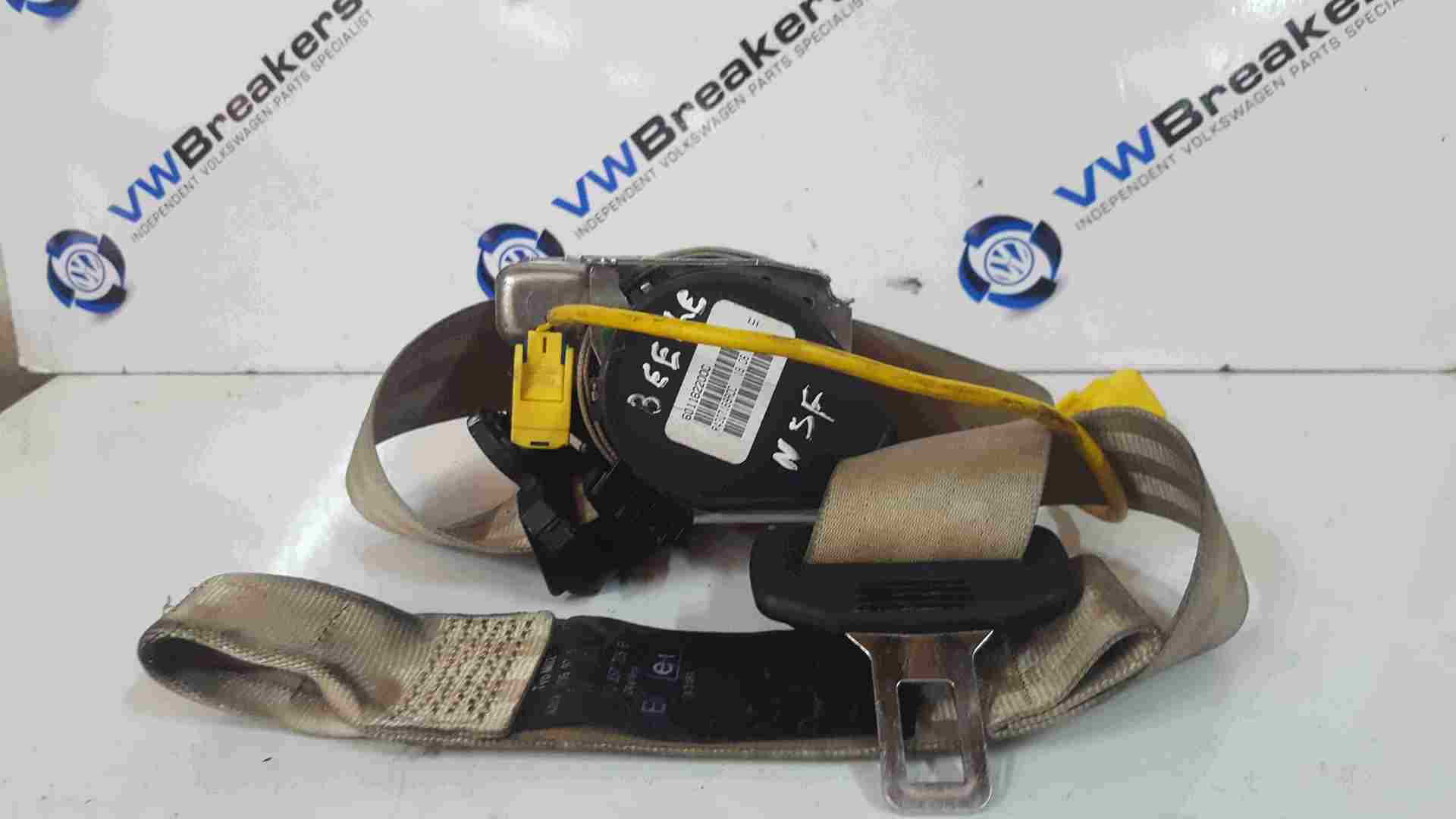 Volkswagen Beetle Convertible 2002-2006 Passenger NSF Front Seat Belt Beige 