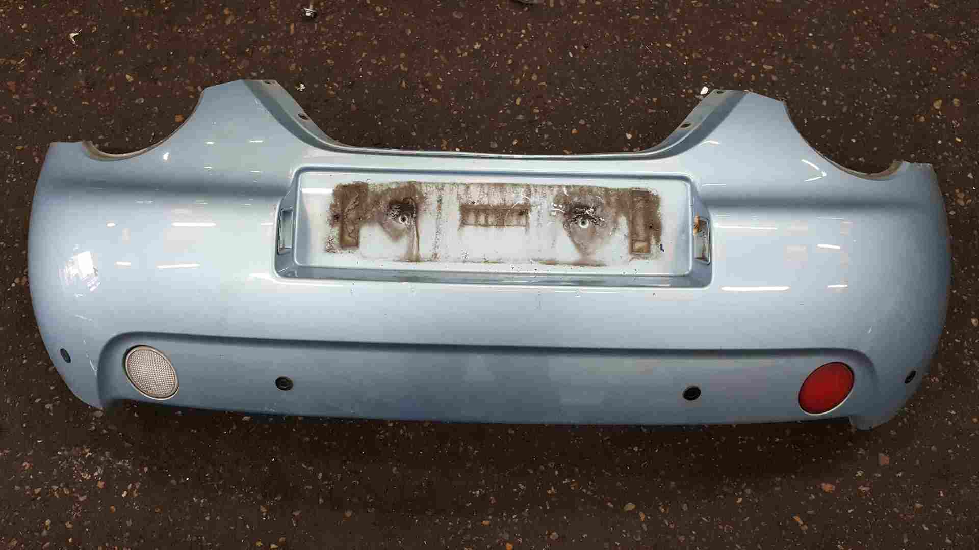 Volkswagen Beetle Convertible 2002-2006 Rear Bumper Blue LB5Q + Reverse Sensors