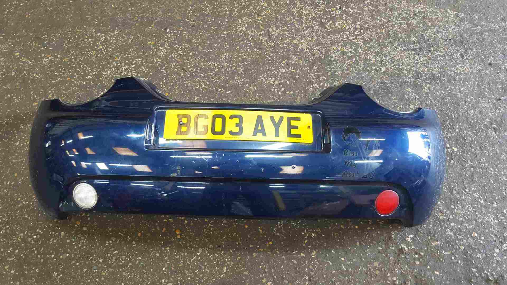 Volkswagen Beetle Convertible 2002-2006 Rear Bumper Blue LG5V