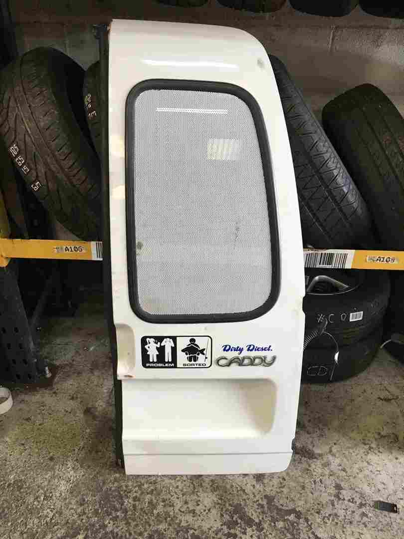 Volkswagen Caddy 1996-2004 Drivers OSR Rear Door White T7 902