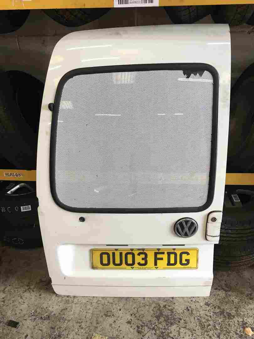 Volkswagen Caddy 1996-2004 Passenger NSR Rear Door White T7 902