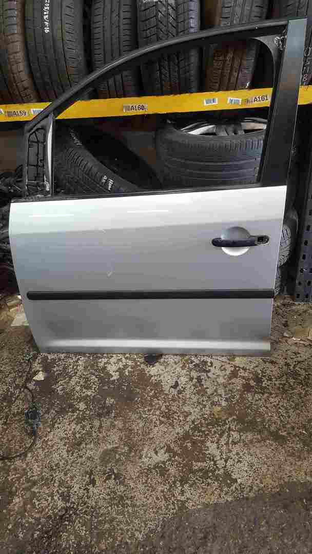 Volkswagen Caddy 2004-2010 Passenger NSF Front Door Silver LA7W