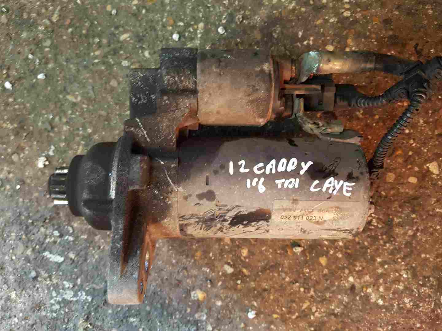 Volkswagen Caddy 2009-2012 1.6 TDI Starter Motor Caye 02Z911023N