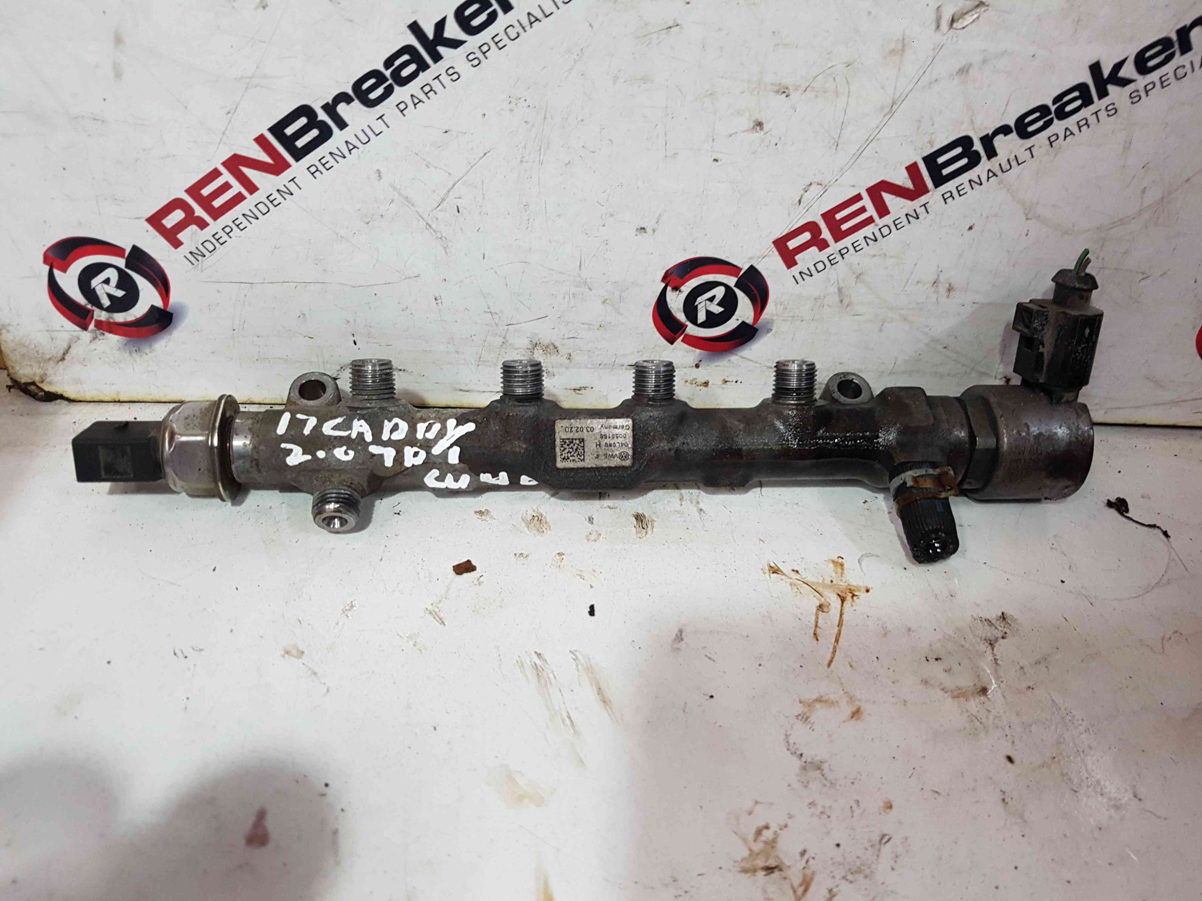 Volkswagen Caddy 2K 2015-2024 1.6 TDI Injector Rail Cuud 04L130764D
