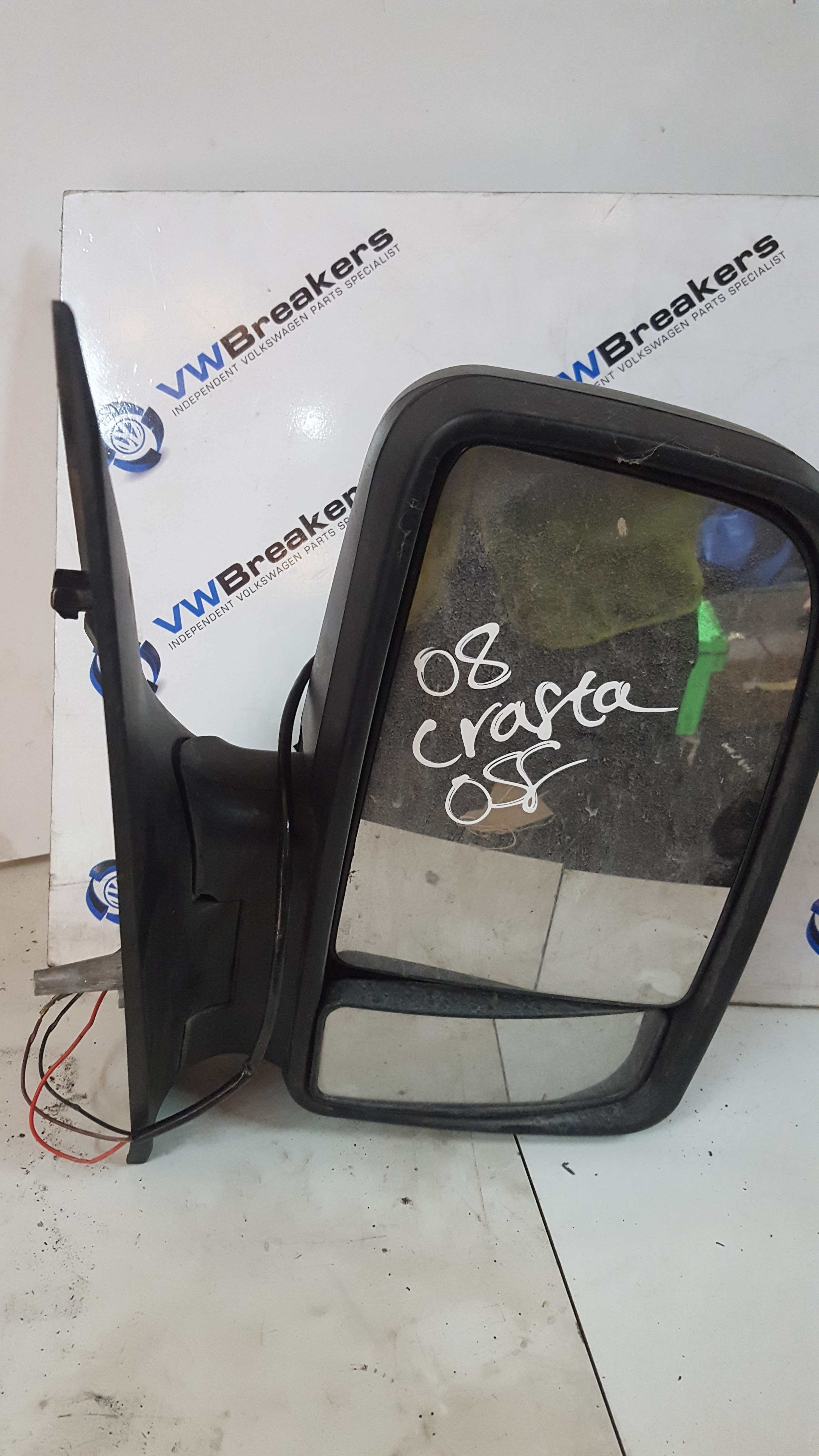 Volkswagen Crafter 2006-2010 Drivers Os Wing Mirror Plain