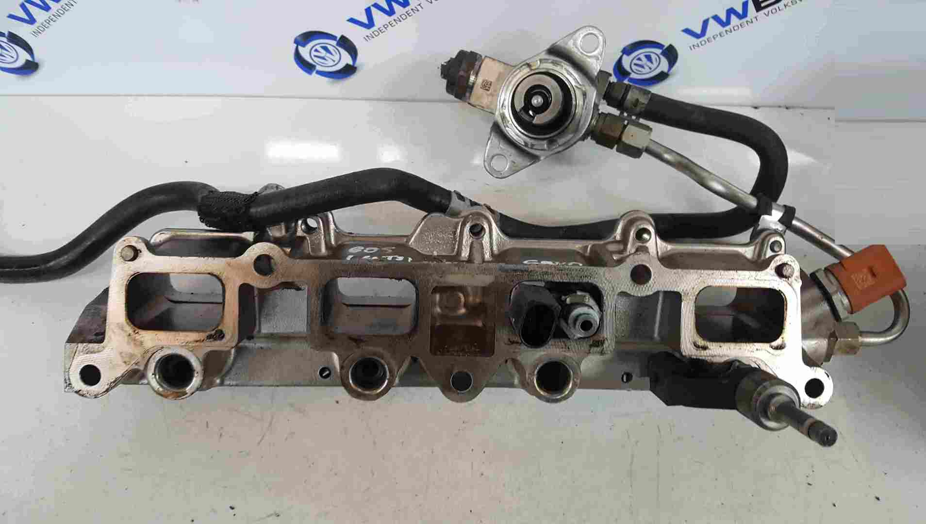 Volkswagen EOS 2005-2016 1.4 TSi Fuel Injector Rail Manifold Fuel Pump CAVD