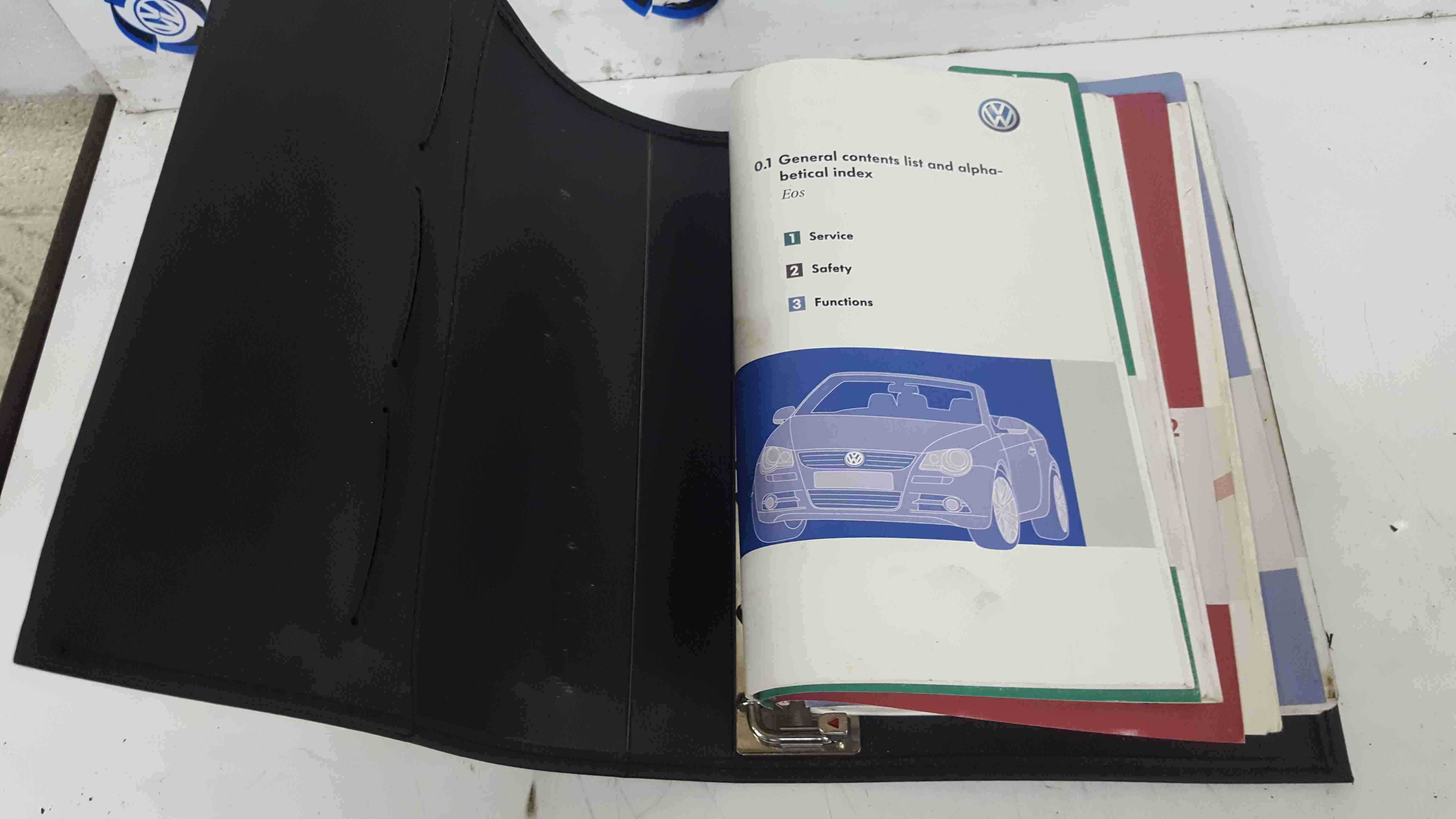 Volkswagen EOS 2005-2016 Document Handbook Guide Wallet