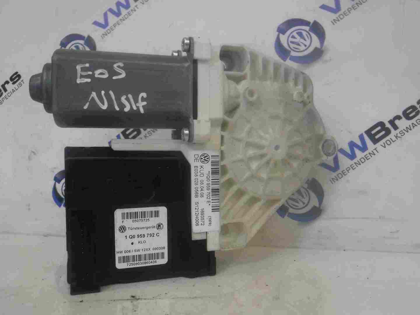 Volkswagen EOS 2005-2016 Passenger NSF Front Window Motor 1Q0959792B 1Q0959702D