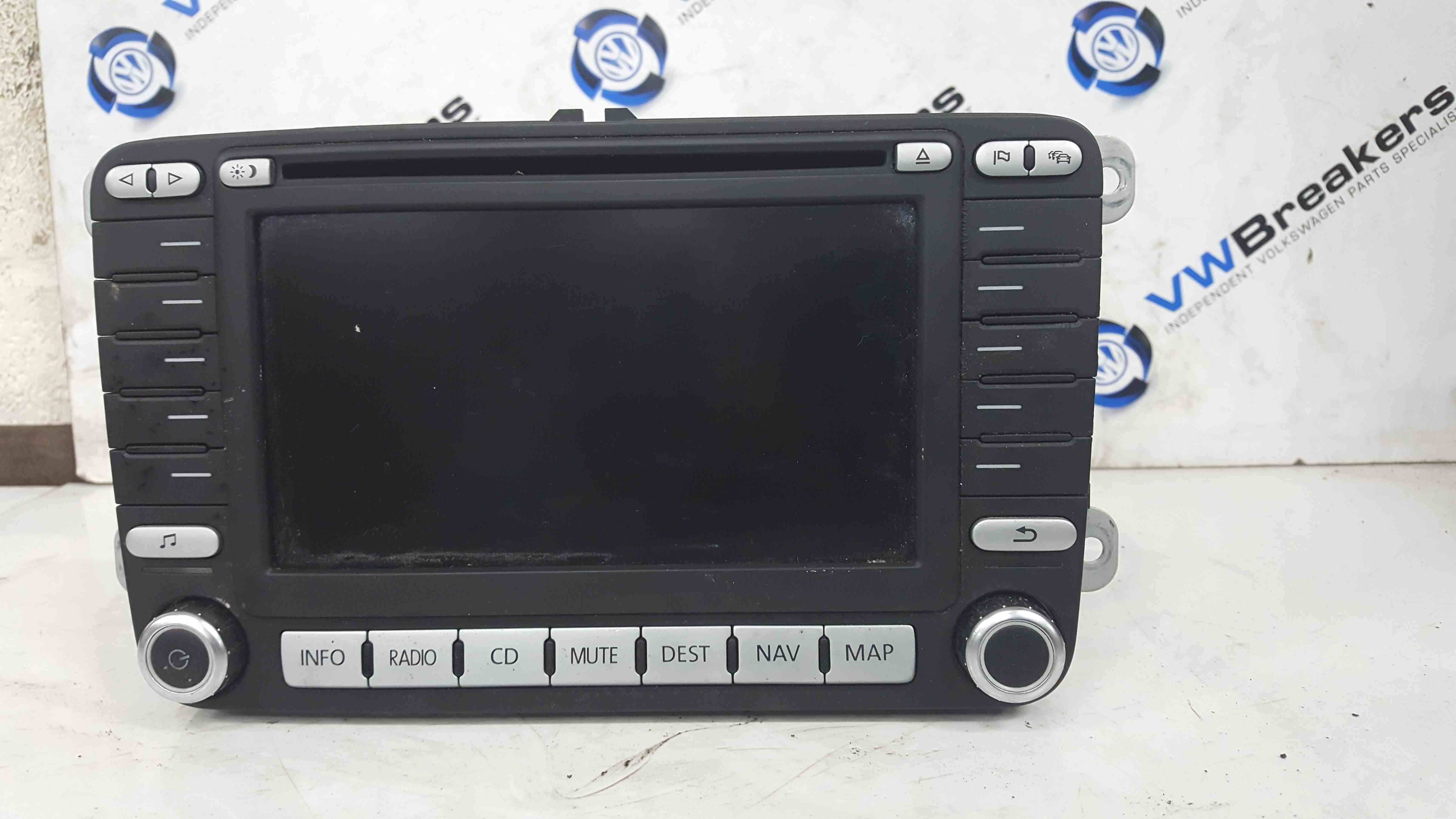 Volkswagen EOS 2005-2016 Radio Cd Player SAT NAV Unit 1K0035198c With Code