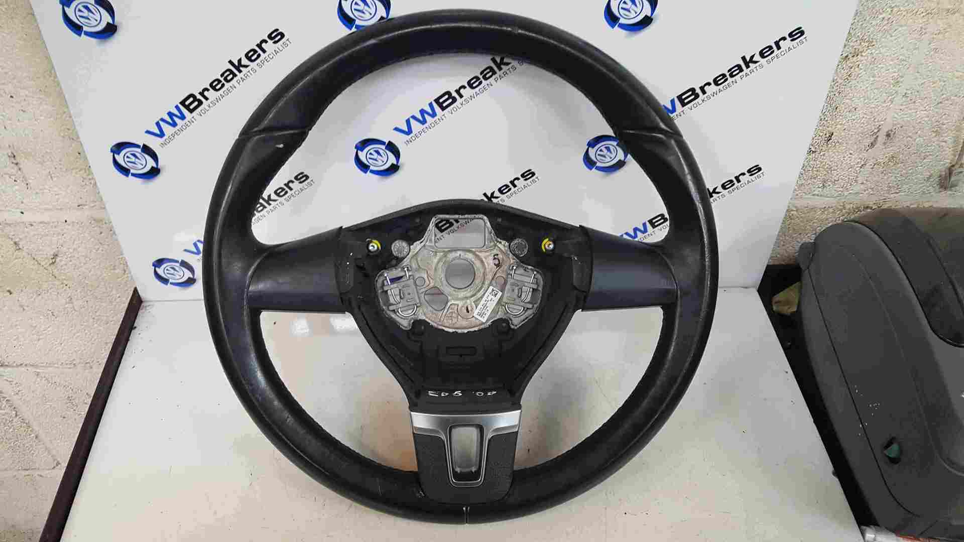 Volkswagen EOS 2005-2016 Steering Wheel Silver Trim 3C8419091AQ