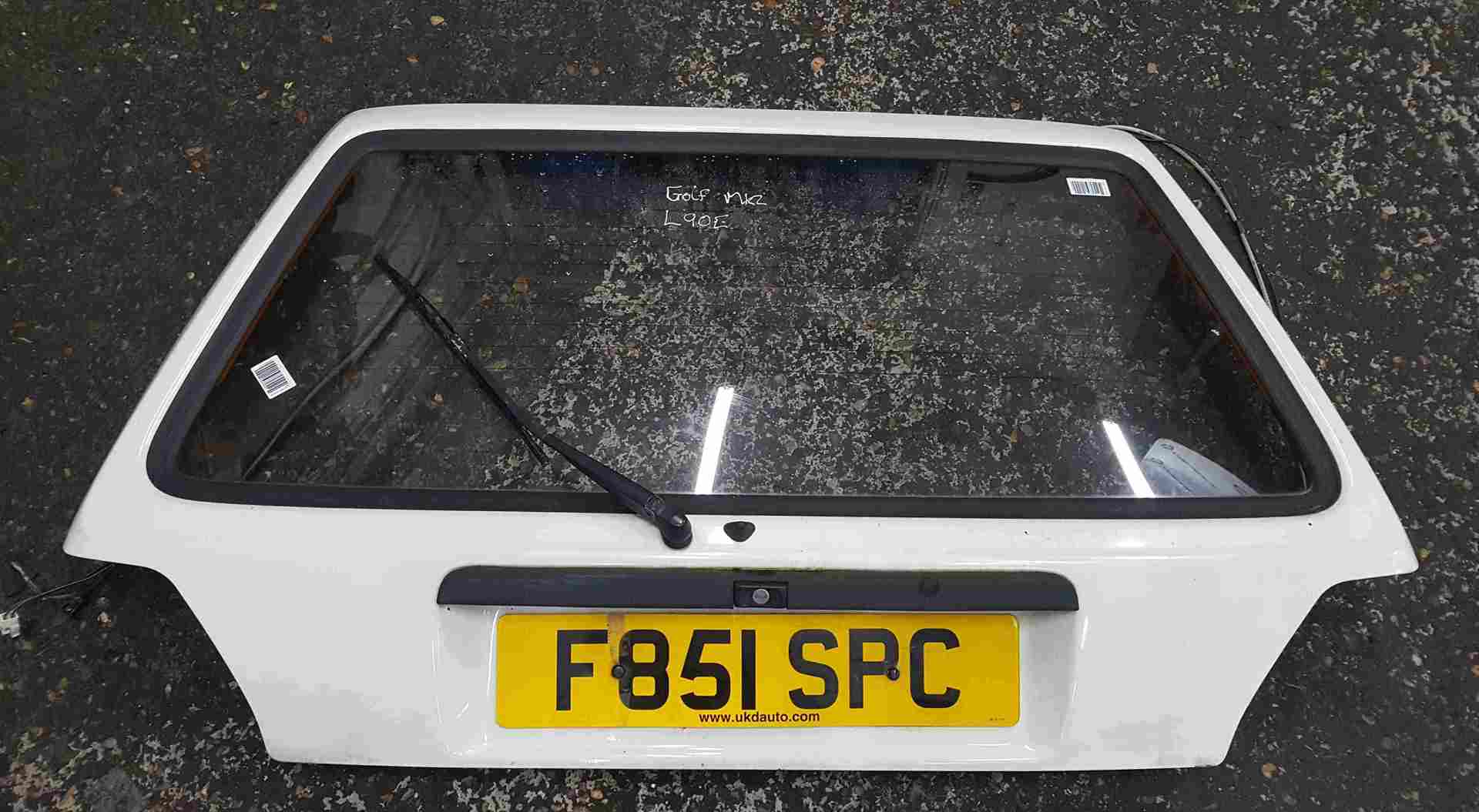 Volkswagen Golf MK2 1983-1992 Rear Tailgate Boot White L90E