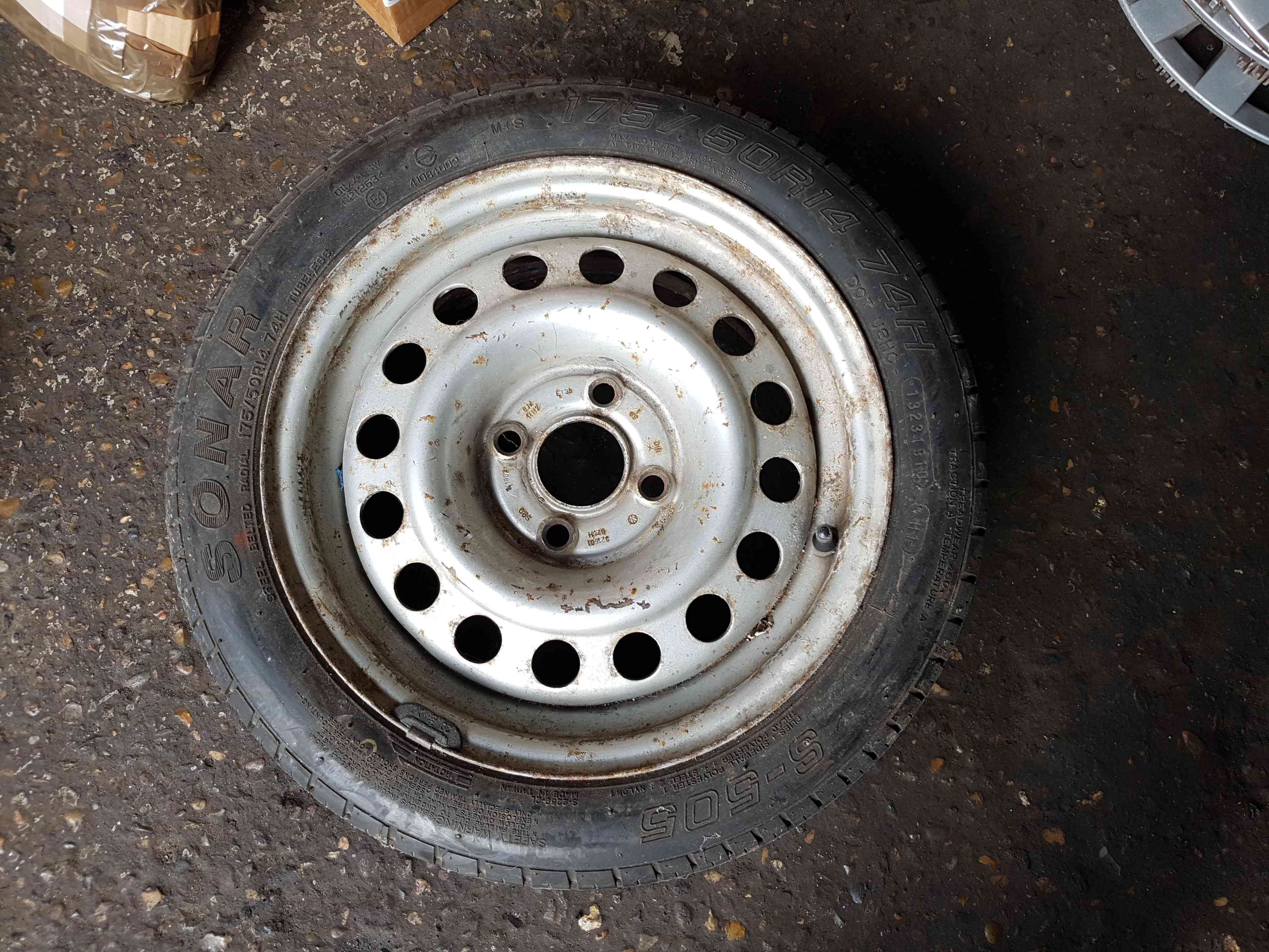 Volkswagen Golf MK2 1983-1992 Steel Wheels SET 1Inch 3/5