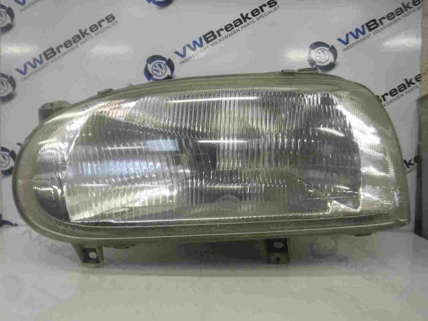 Volkswagen Golf MK3 1991-1999 Passenger NSF Front Hella Glass Headlight