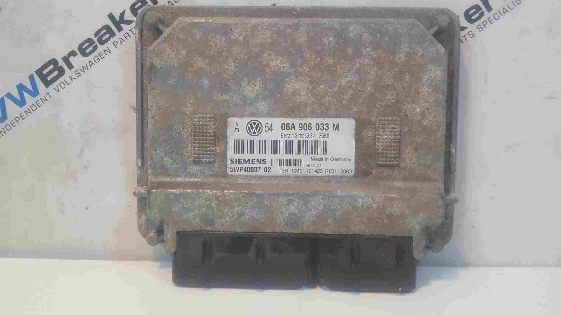 Volkswagen Golf MK4 1997-2004 1.6 8V Engine Control Unit ECU 06A906033m