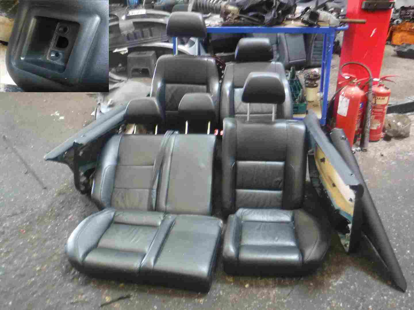 Volkswagen Golf MK4 1997-2004 Black Leather Interior Set Seats Chairs Cards