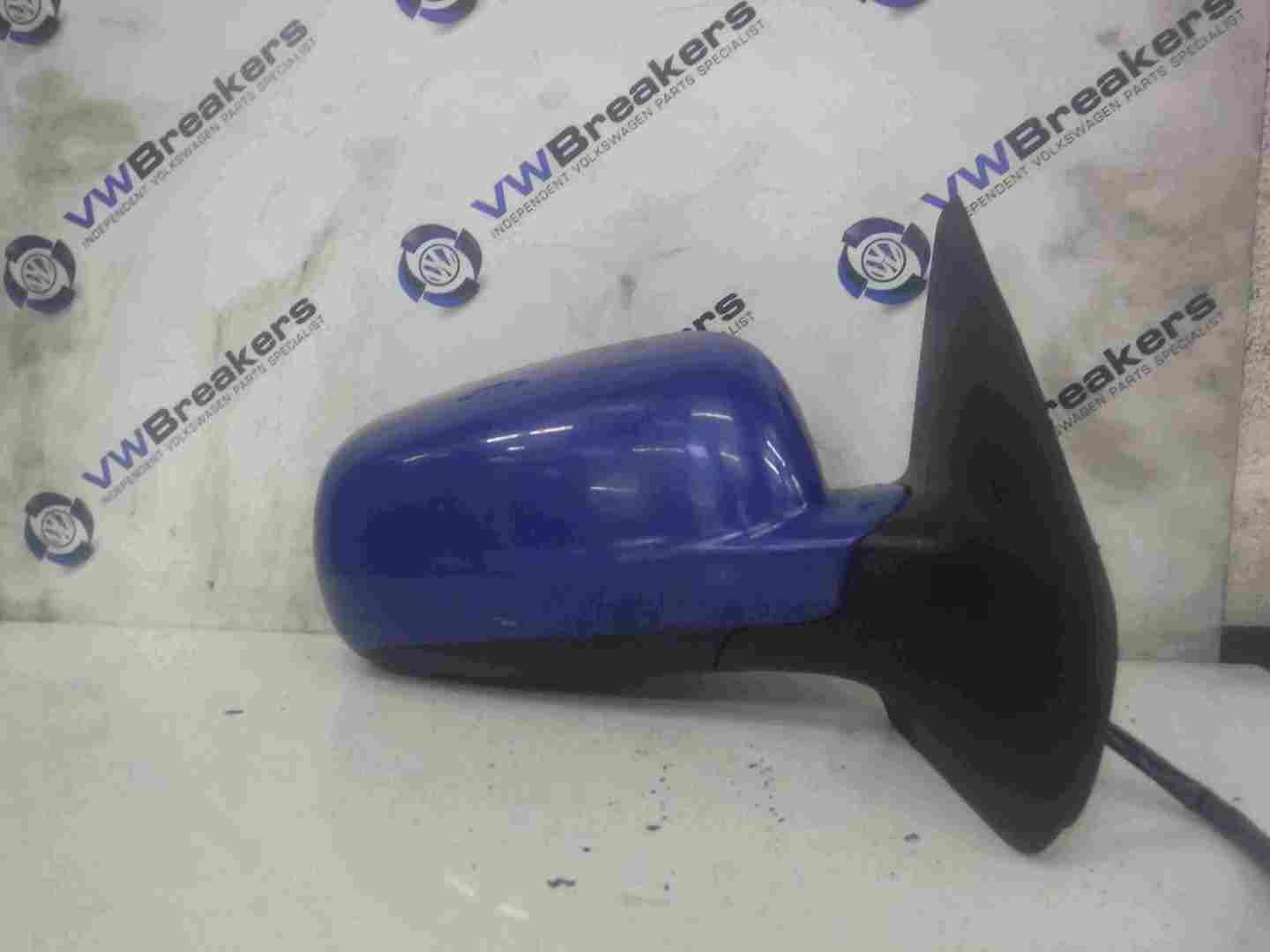 Volkswagen Golf MK4 1997-2004 Drivers OS Wing Mirror Blue LW5Z