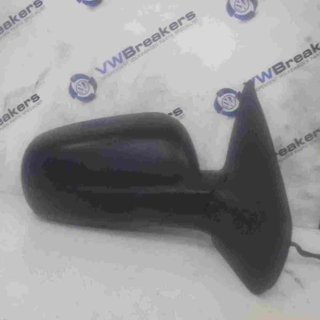Volkswagen Golf MK4 1997-2004 Drivers OS Wing Mirror Plain Black Electric