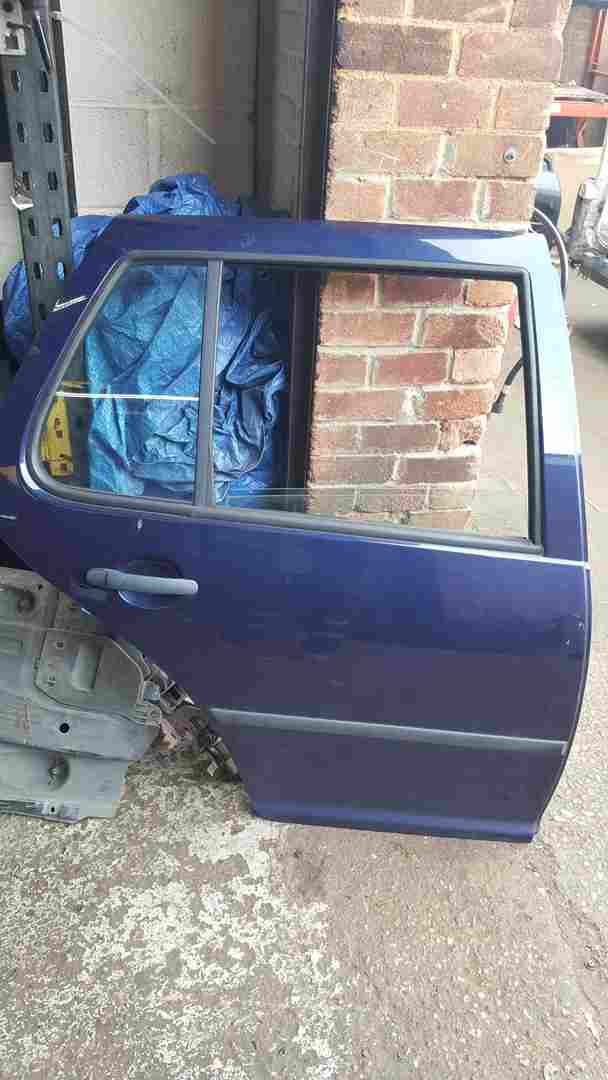 Volkswagen Golf MK4 1997-2004 Drivers OSR Rear Door Blue Lb5n 5Dr