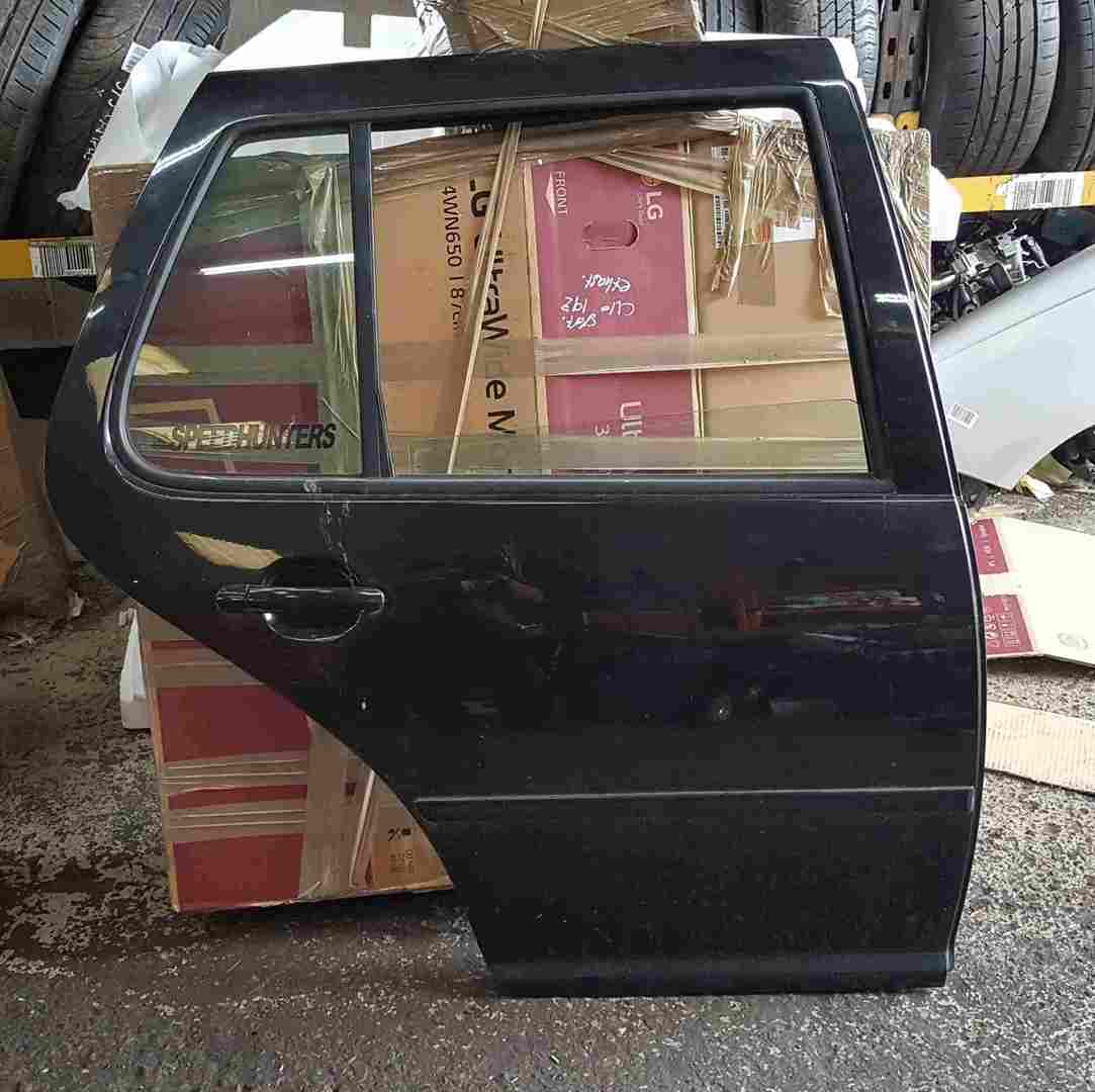 Volkswagen Golf MK4 1997-2004 Drivers OSR Rear Door Black LC9Z