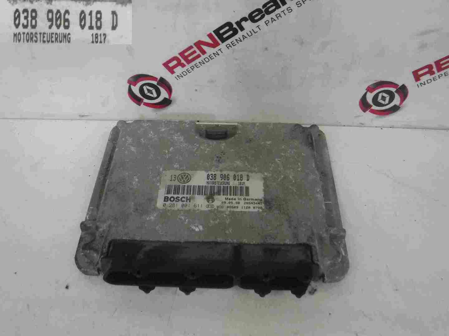 Volkswagen Golf MK4 1997-2004 Engine Control Unit ECU Computer 038906018D