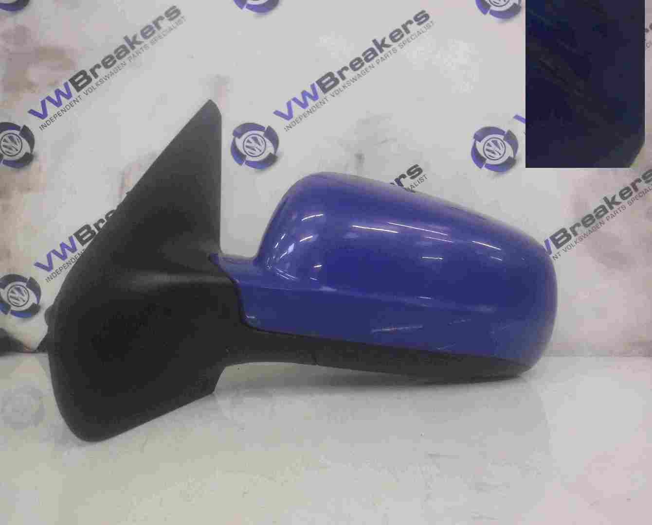 Volkswagen Golf MK4 1997-2004 Passenger NS Wing Mirror Blue LW5Z
