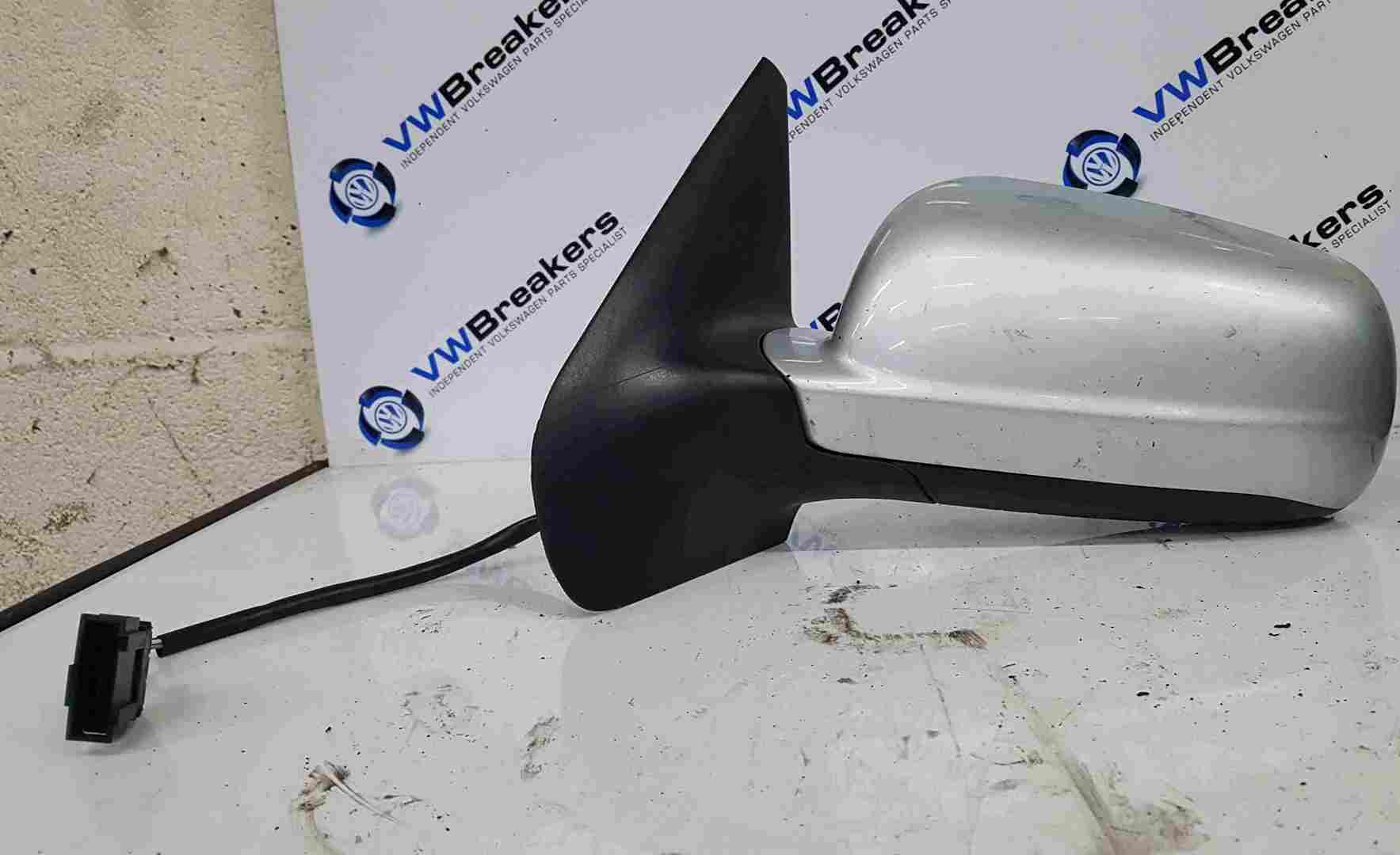 Volkswagen Golf MK4 1997-2004 Passenger NS Wing Mirror Silver LA7W