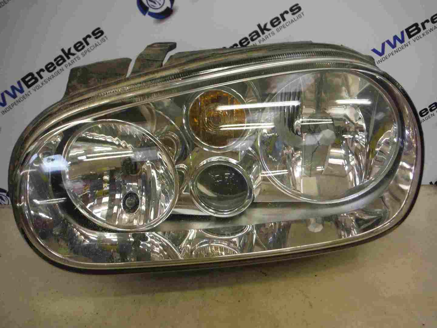 Volkswagen Golf MK4 1997-2004 Passenger NSF Front Headlight Head Lamp Fogs