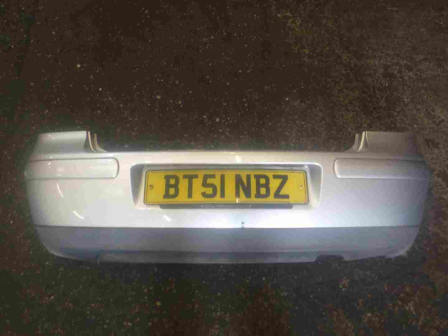 Volkswagen Golf MK4 1997-2004 Rear Bumper Silver LA7W Silver Trims