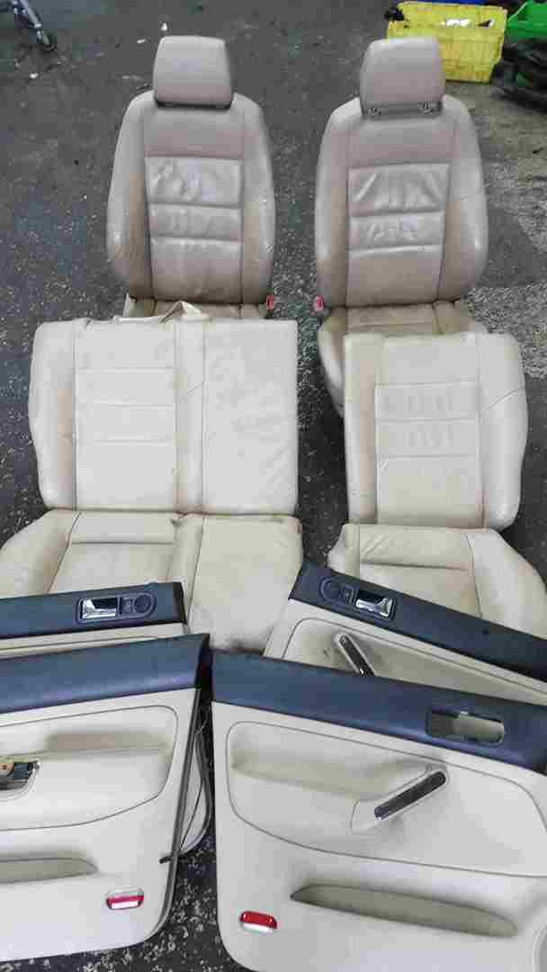 Volkswagen Golf MK4 1997-2004 Recaro Light Leather Interior Set Chairs Cards