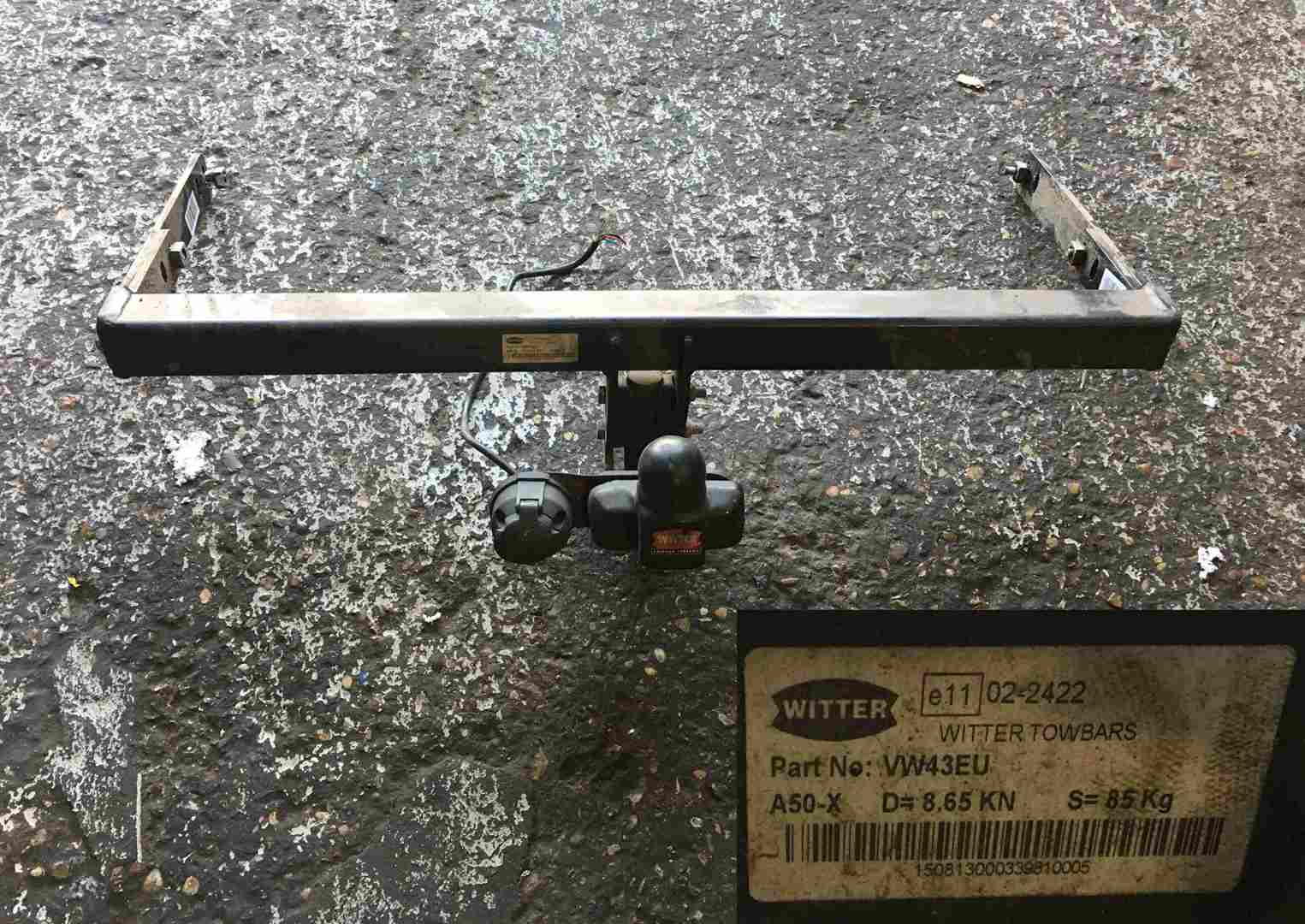 Volkswagen Golf MK4 1997-2004 Witter Rear Tow Bar Complete