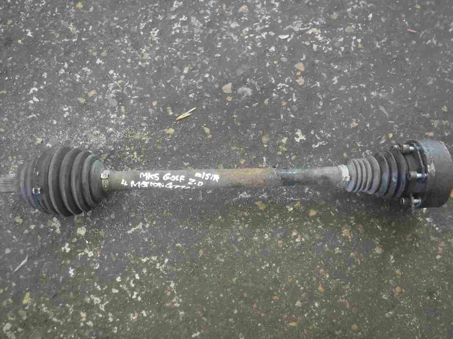 Volkswagen Golf MK5 2003-2009 2.0 GT TDi 4 Motion Drivers OSR Rear Driveshaft