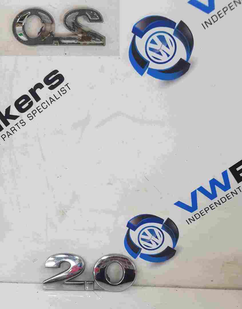 Volkswagen Golf MK5 2003-2009 2.0 Rear Boot Badge Letters Numbers